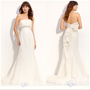 Designer Carmen Marc Valvo 'Charlize' Organza gown